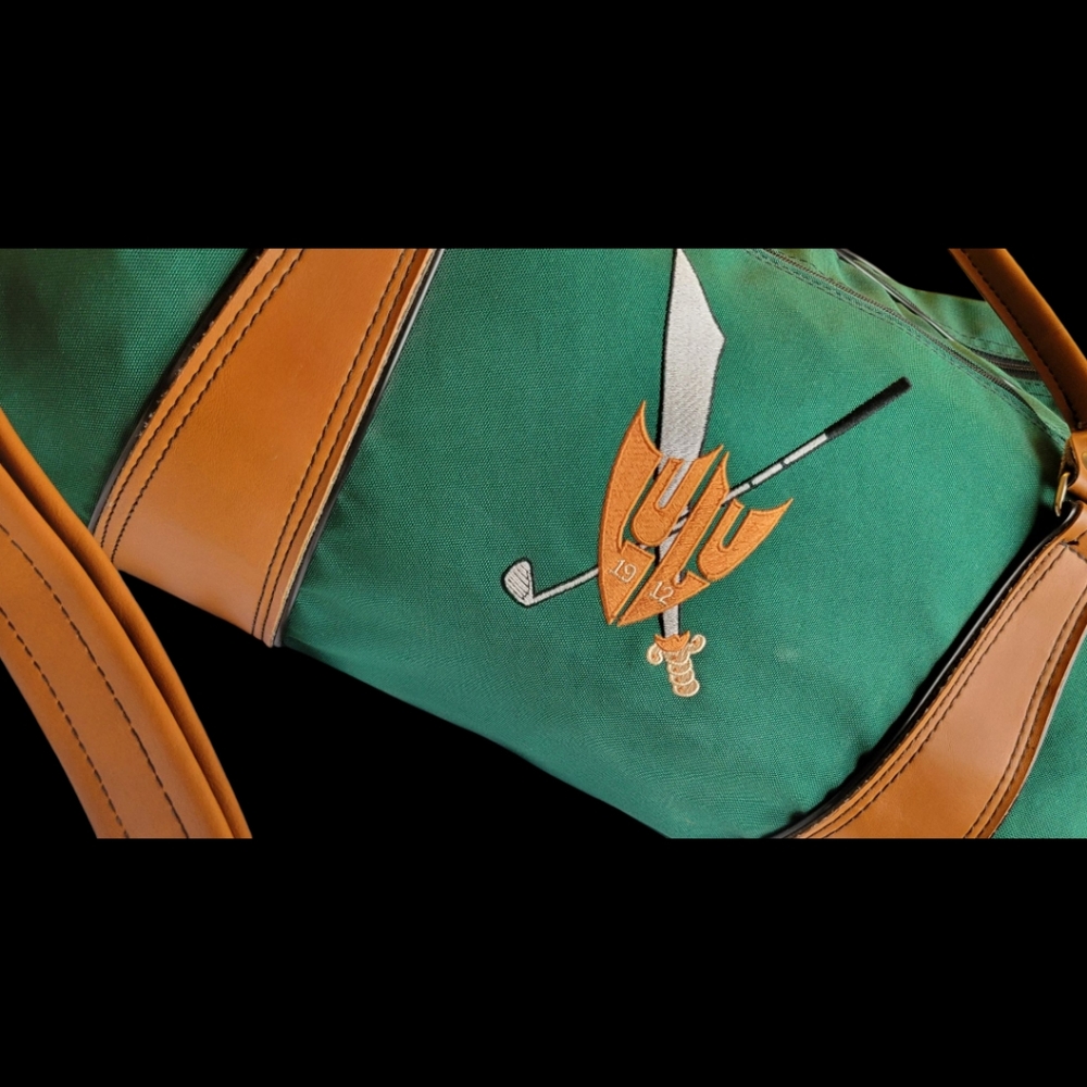 Rare Vintage Ron Miller Pro Model Overnight Travel Duffle Golf Bag Embroidered - Picture 3 of 12